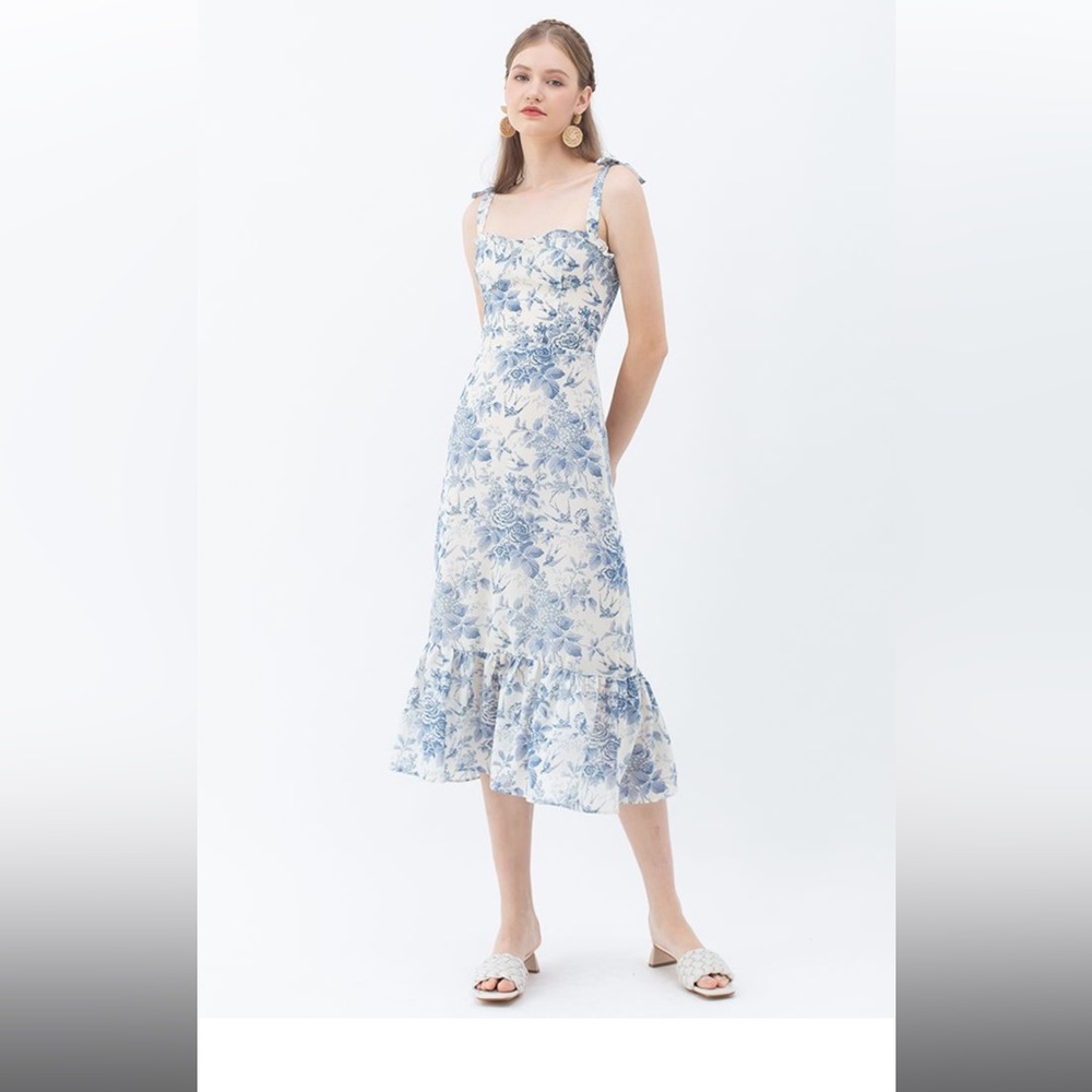 Reformation swallow and rose printed dress (worn once) perfect condition